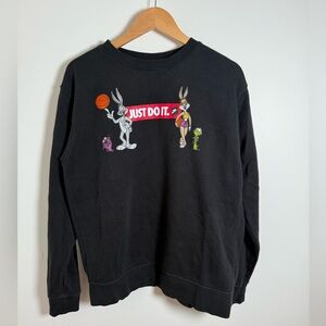 Custom Upcycled Nike Jordan Space Jam Sweatshirt